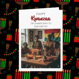 Carte Joyeux Kwanzaa - 26 décembre au 1er janvier