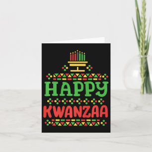 Carte Joyeux Kwanzaa Joyeux Noël Hommes afro-américains