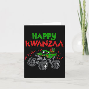 Carte Joyeux Kwanzaa Kinara Sept Bougies Monster Truck K