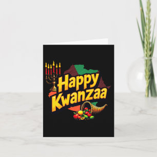 Carte Joyeux Kwanzaa Noël Afro-américain Happy Kwanza