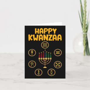 Carte Joyeux Kwanzaa Sept Principes Du Kwanzaa Kinara M