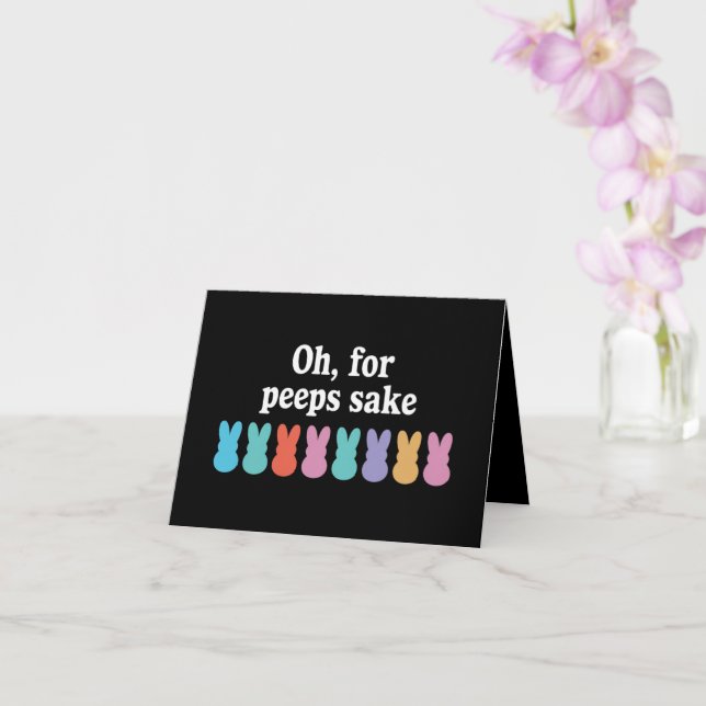 Carte Joyeux Lapin de Pâques Carnaval chrétien religieux (Orchidée)