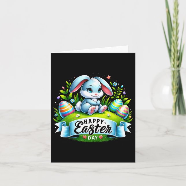 Carte Joyeux Lapin de Pâques Funny Matching Pâques 2024 (Devant)