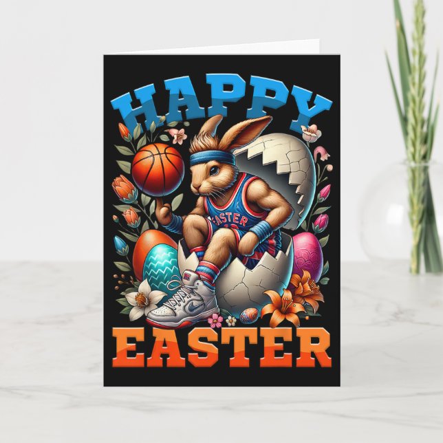 Carte Joyeux lapin de Pâques Sketll Funny Sketll Amour d (Devant)