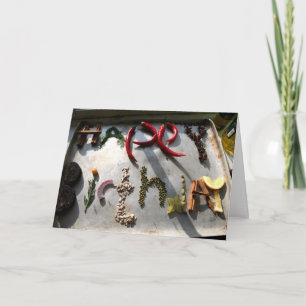 Carte Joyeux légumes d'anniversaire