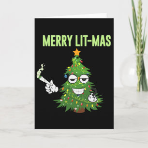 Carte Joyeux Lit-mas Arbres de Noël Lumières Couples amu