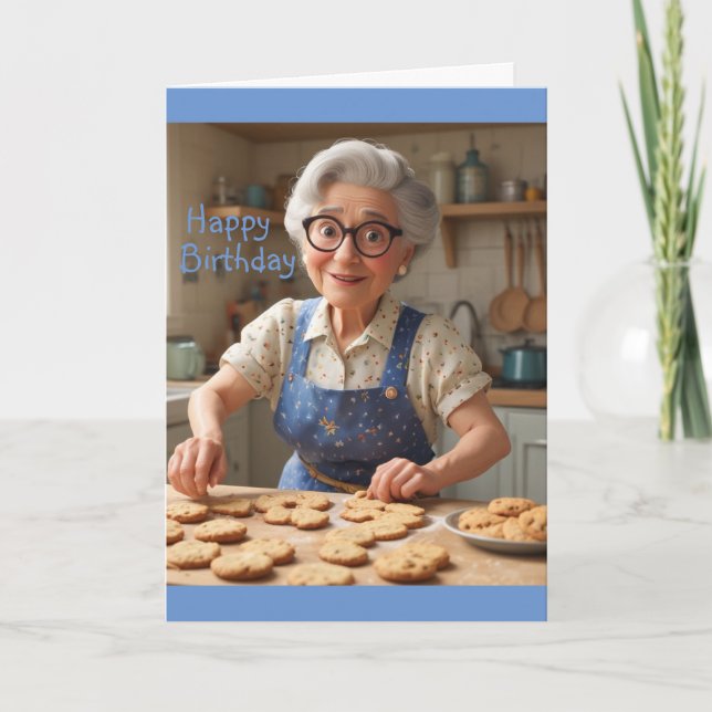 Carte Joyeux mamie d'anniversaire (Devant)