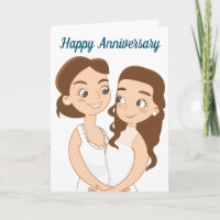 Joyeux Mariage Anniversaire Couple lesbien