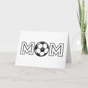 Carte Joyeux Mère Fête des Mères Soccer Maman