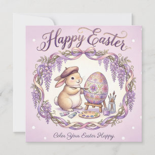 Carte Joyeux message fantaisiste de Pâques
