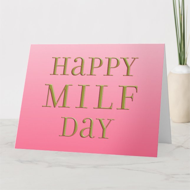 Carte Joyeux MILF Day (Devant)