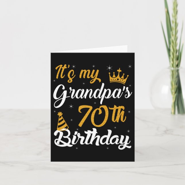 Carte Joyeux My Grandpas 70e anniversaire 1955 70 ans (Devant)