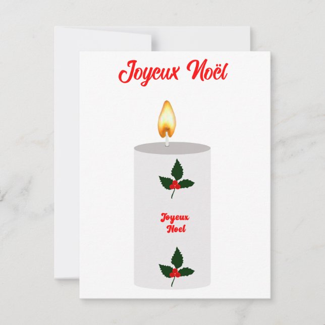 Carte Joyeux Noël (Devant)