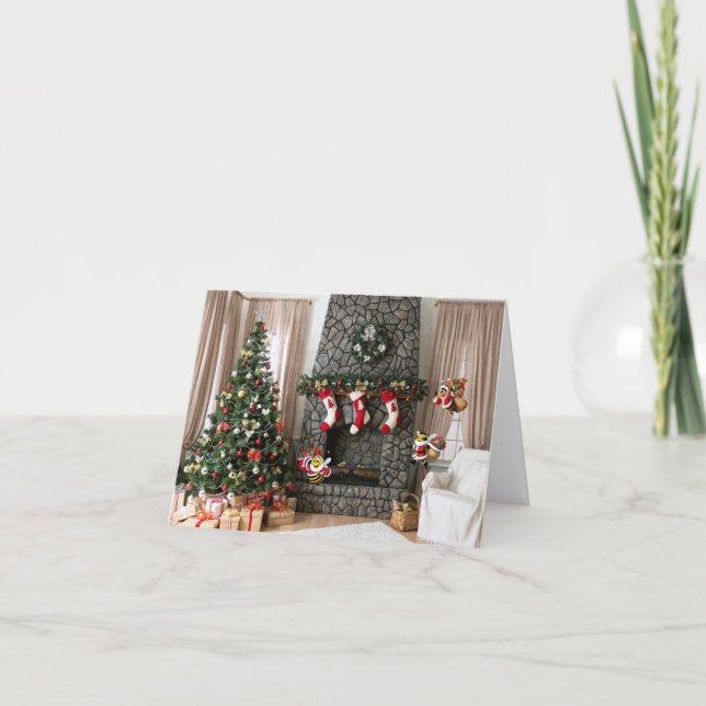 Carte Joyeux Noël. (Devant)