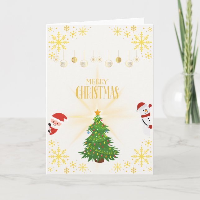 Carte Joyeux Noël (Devant)
