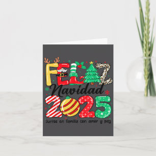 Carte Joyeux Noël 2025 Noël espagnol Famille mexicaine