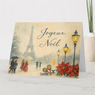 Carte Joyeux Noël à Paris