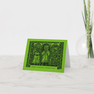 Carte Joyeux Noël à Tante, Feline Magi, Sages Chats