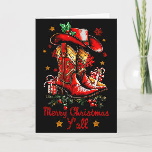 Carte Joyeux Noël à tous Comment allez-vous Bottes de No