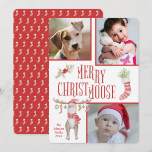 Carte Joyeux Noël à trois photos