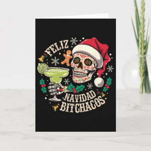 Carte Joyeux Noël Achos Crâne Drôle Espagnol Joyeux Noël