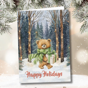 Carte Joyeux Noël aquarelle stylé 
