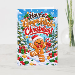 Carte Joyeux Noël au Gingembre – Drôle de Gingembre