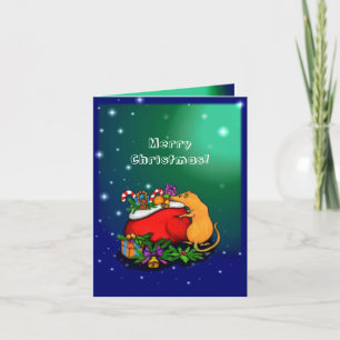 Carte Joyeux Noël avec le Prince Rat