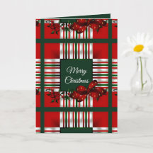 Joyeux Noël Carreaux Rouge Vert