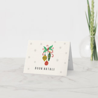 Carte Joyeux Noël (carte de Noël) italien