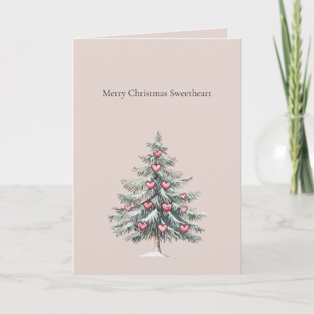Carte Joyeux Noël chérie (Devant)