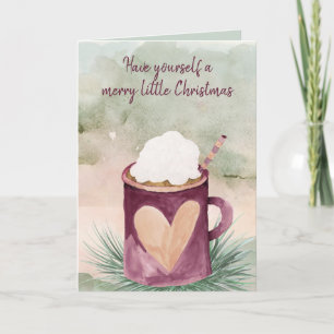 Carte Joyeux Noël Chocolat Chaud