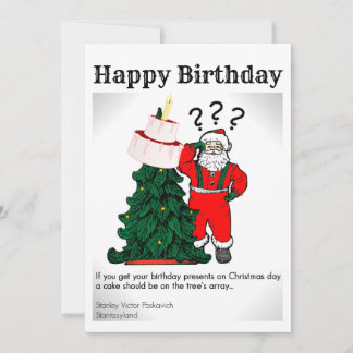 Carte Joyeux Noël conception d'anniversaire