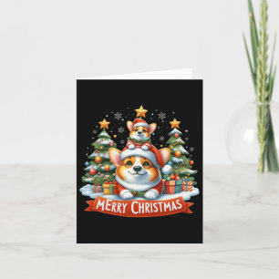 Carte Joyeux Noël Corgi Corgi Chien Correspondance Noël
