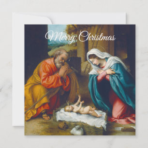 Carte Joyeux Noël Crèche