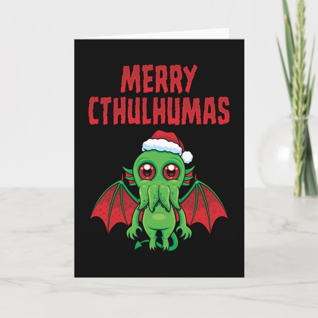 Carte Joyeux Noël Cthulhuien (Devant)