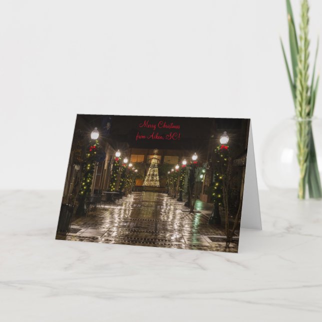 Carte Joyeux Noël d'Aiken, SC (Devant)