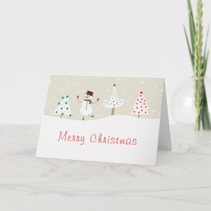 Carte Joyeux Noël Dancing Snowman