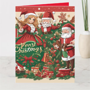 Carte Joyeux Noël de famille