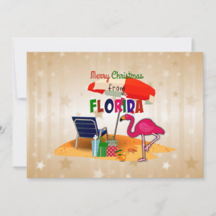 Carte Joyeux Noël de Floride