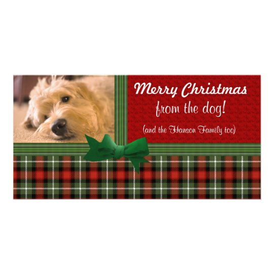 Carte Joyeux Noël de la coutume de chien