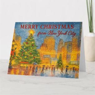 Carte Joyeux Noël de New York City