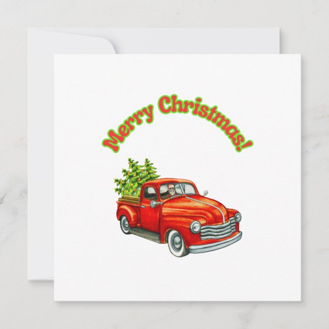 Carte Joyeux Noël de Père Noël (Devant)