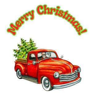 Carte Joyeux Noël de Père Noël