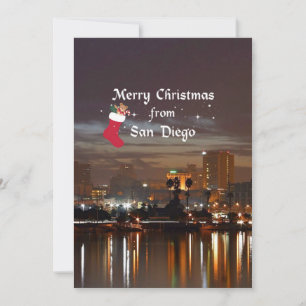 Carte Joyeux Noël de San Diego