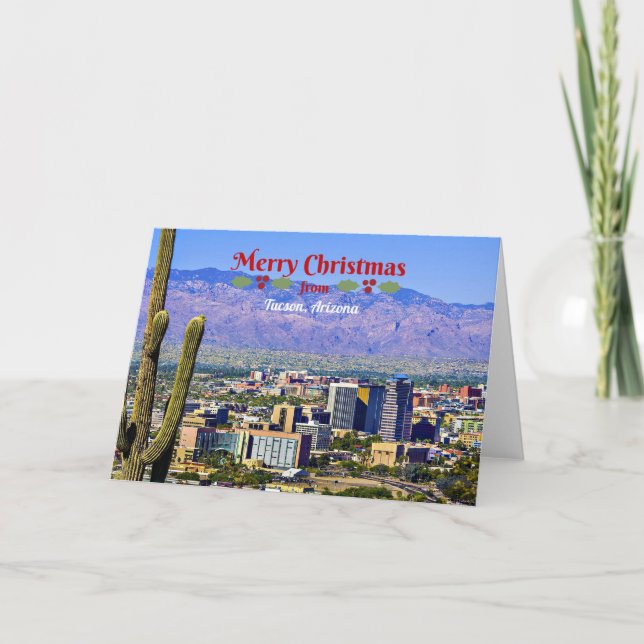 Carte Joyeux Noël de Tucson, Arizona, (Devant)