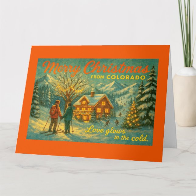Carte Joyeux Noël du Colorado (Devant)