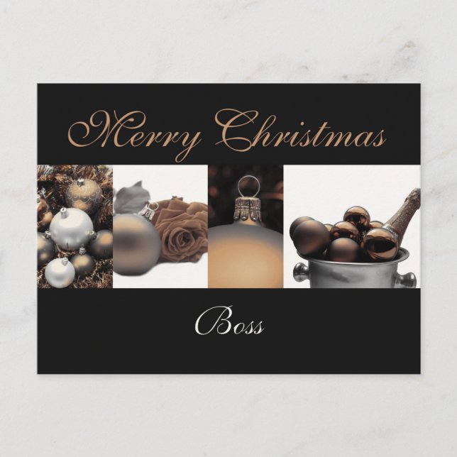 carte Joyeux Noël du patron (Devant)