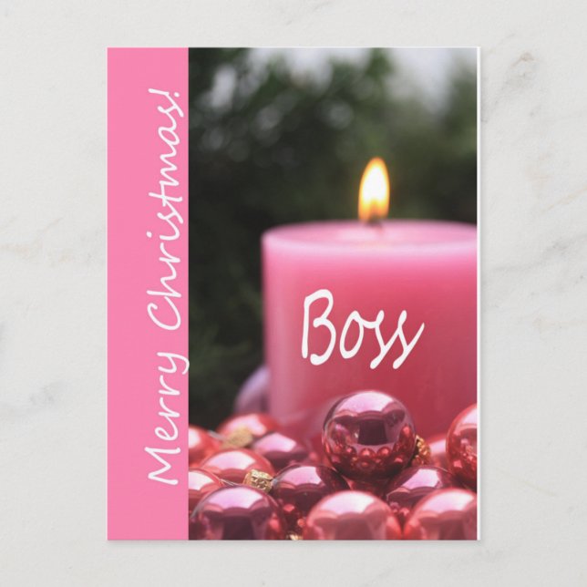 carte Joyeux Noël du patron (Devant)