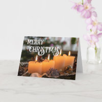 Joyeux Noël élégant couronne de Noël bougies